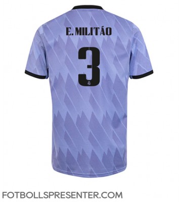 Real Madrid Eder Militao #3 Borta Matchtröja 2022-23 Kortärmad